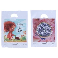 نایلون دسته موزی کوالا طرح فانتزی سایز 28 *20 سانتی متر بسته 100 عددی