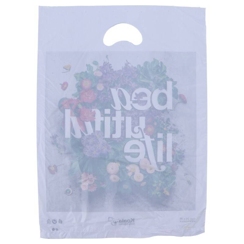 نایلون دسته موزی کوالا طرح فانتزی سایز 35*25 سانتی متر بسته 100 عددی