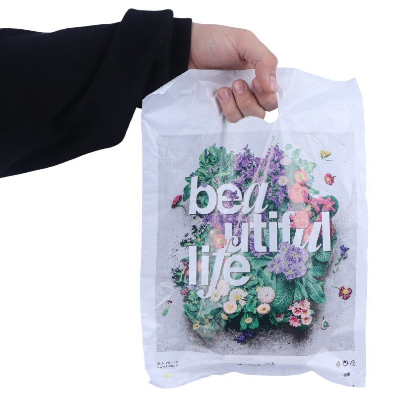 نایلون دسته موزی کوالا طرح فانتزی سایز 35*25 سانتی متر بسته 100 عددی