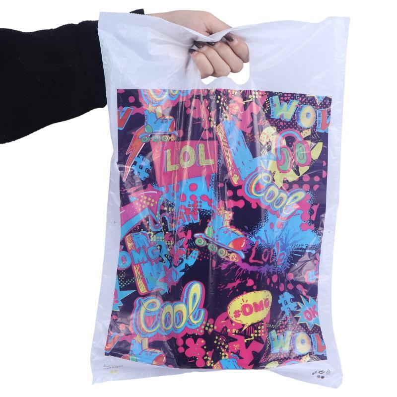 نایلون دسته موزی کوالا طرح فانتزی سایز 45*30 سانتی متر بسته 100 عددی