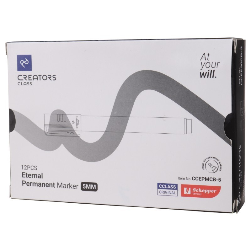 ماژیک معمولی کریتورز کلاس نوک تخت 5-CCEPMC بسته 12 عددی