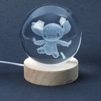 گوی چراغ دار زیر چوبی 8cm