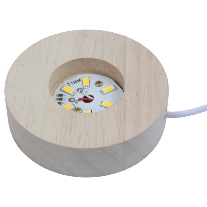 گوی چراغ دار زیر چوبی 8cm