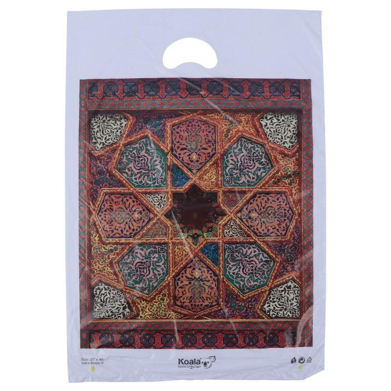 نایلون دسته موزی کوالا طرح فانتزی سایز 40*27 سانتی متر بسته 100 عددی