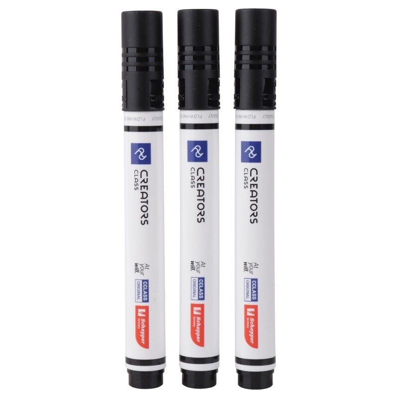 ماژیک وایت برد کریتورز کلاس نوک تخت CCBWMC بسته 12 عددی