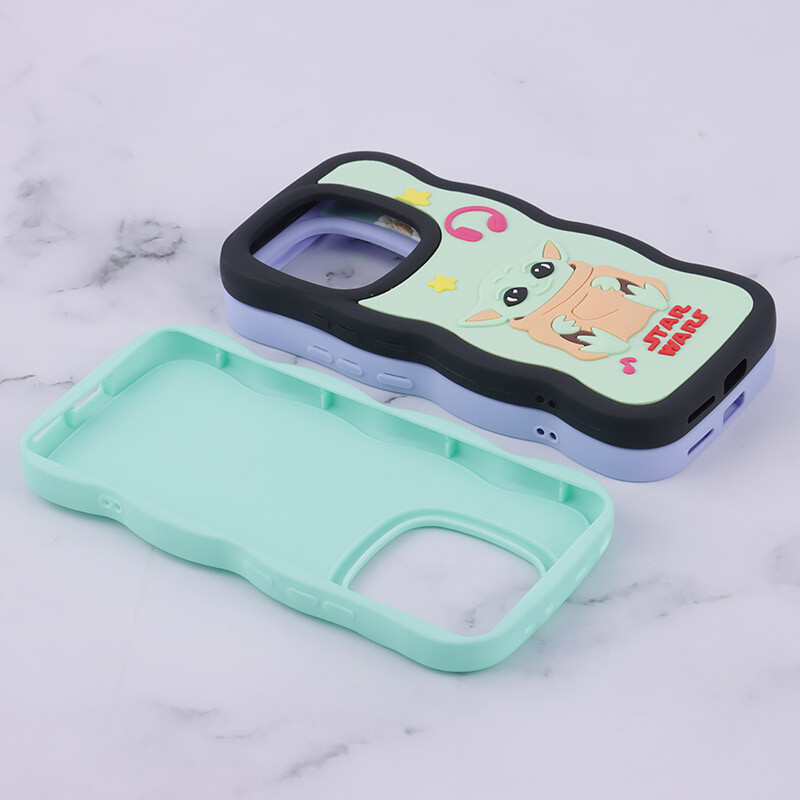 قاب سیلیکونی موج دار کارتونی برجسته