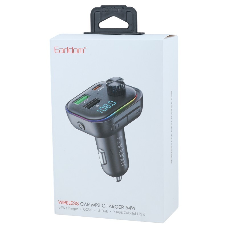 شارژر فندکی و اف ام پلیر بلوتوثی 36 وات ارلدام ET-M112