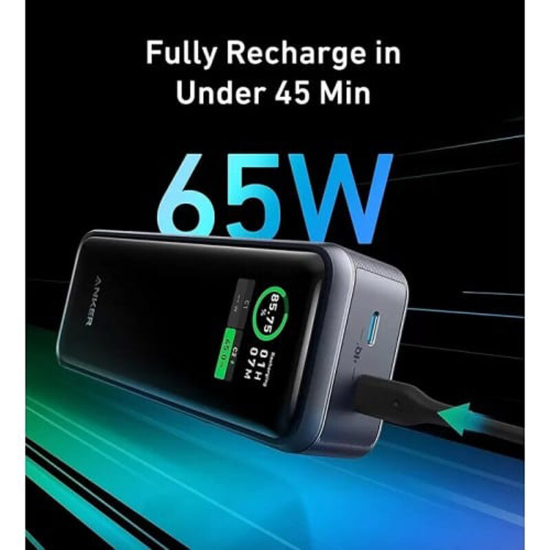 پاور بانک فست شارژ انکر Prime A1335 PD 65W ظرفیت 12000 میلی آمپر ساعت