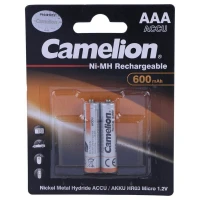 باتری دوتایی نیم قلمی شارژی Camelion Rechargeable ACCU AAA 600mAh