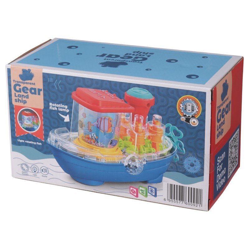 اسباب بازی کشتی موزیکال چرخ دنده ای YJ388 کد 101473