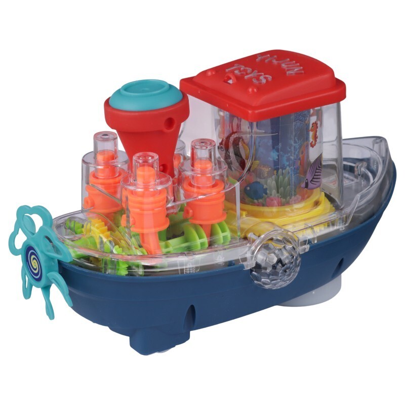 اسباب بازی کشتی موزیکال چرخ دنده ای YJ388 کد 101473