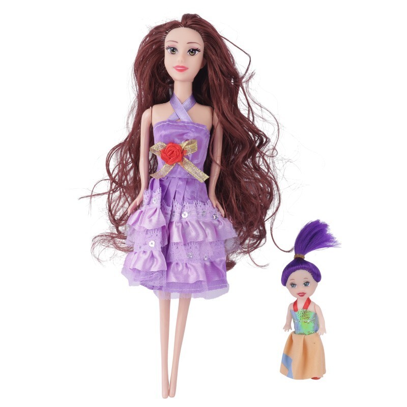 عروسک باربی با کودک و لباس پاشا تویز 9008 کد 201079