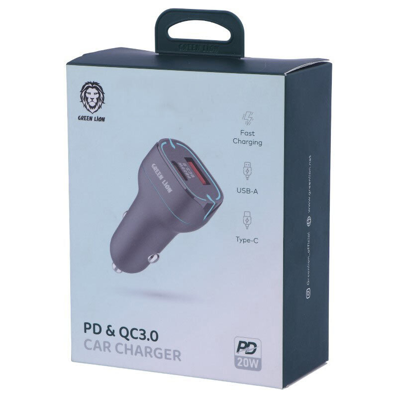 شارژر فندکی 20 وات گرین لاین GL-WC10