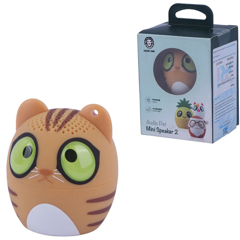 اسپیکر بلوتوثی گرین لاین Audio Pet Mini Speaker 2 طرح گربه