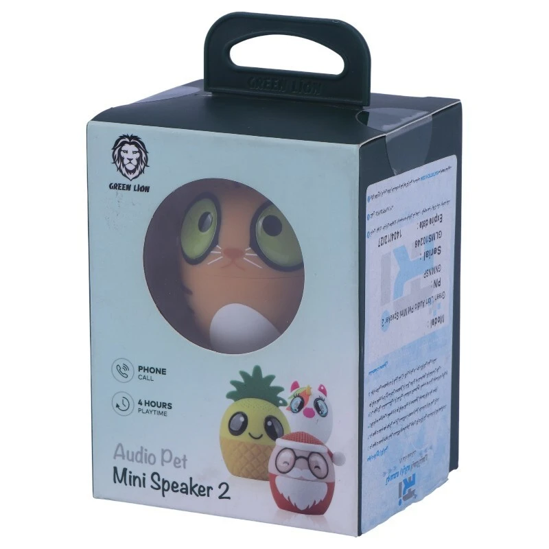 اسپیکر بلوتوثی گرین لاین Audio Pet Mini Speaker 2 طرح گربه