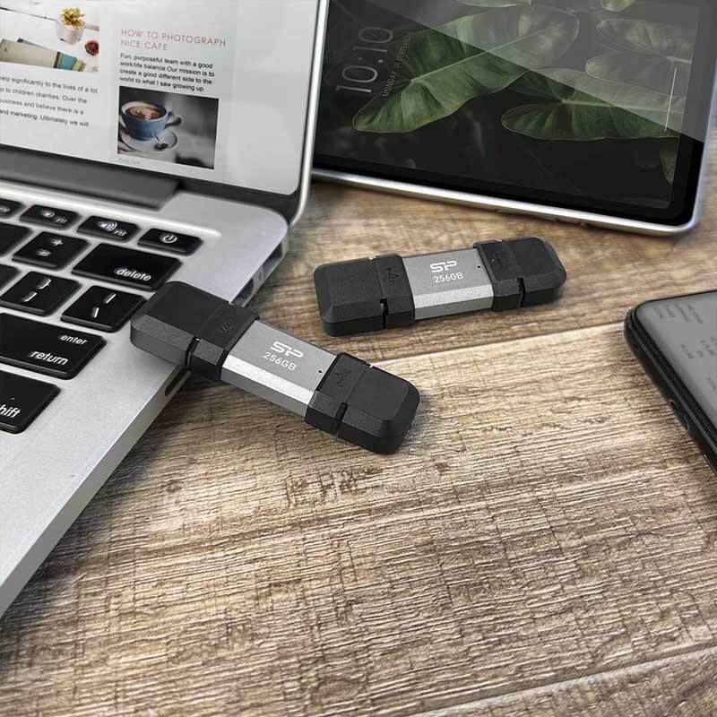 فلش 256 گیگ سیلیکون پاور Silicon Power Mobile C51 OTG Type-C USB3.2