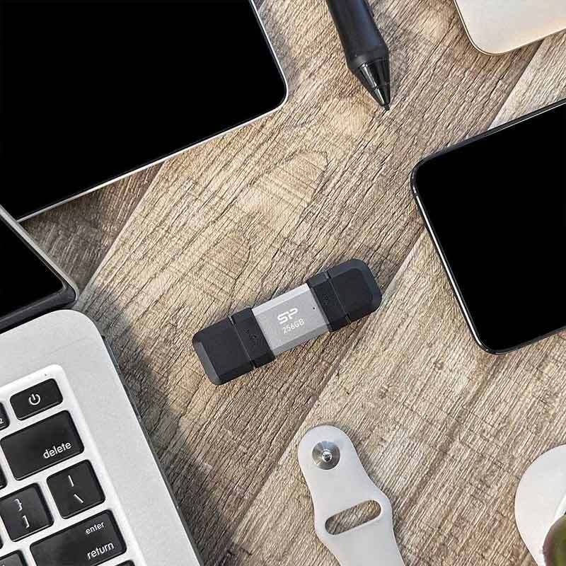 فلش 256 گیگ سیلیکون پاور Silicon Power Mobile C51 OTG Type-C USB3.2