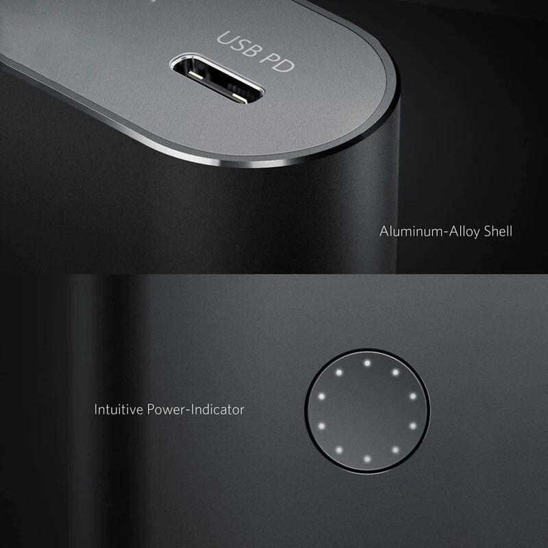 شارژر دیواری و پاور بانک فست شارژ انکر PowerCore+ B1376 PD 45W ظرفیت 26800 میلی آمپر ساعت