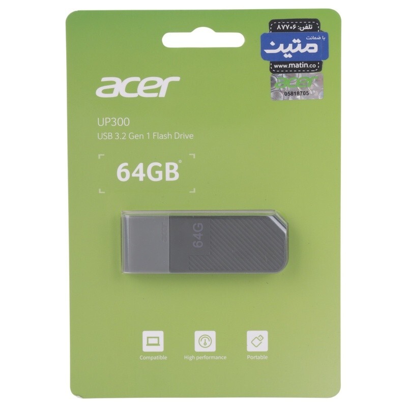 فلش 64 گیگ ایسر Acer UP300 USB3.2