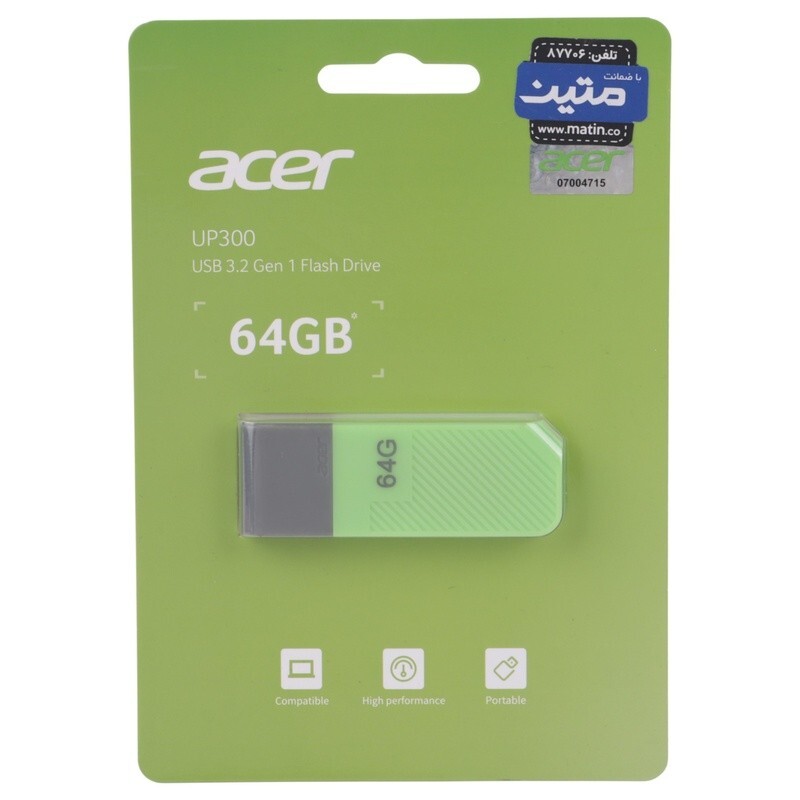 فلش 64 گیگ ایسر Acer UP300 USB3.2