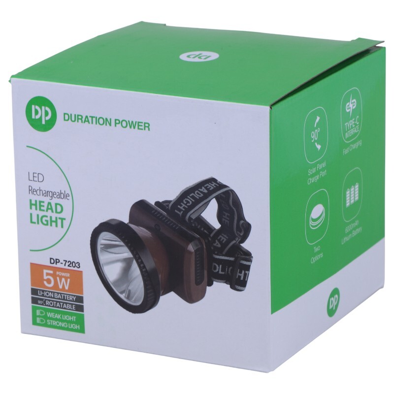 چراغ قوه پیشانی هدلایت شارژی DP.LED Light DP-7203