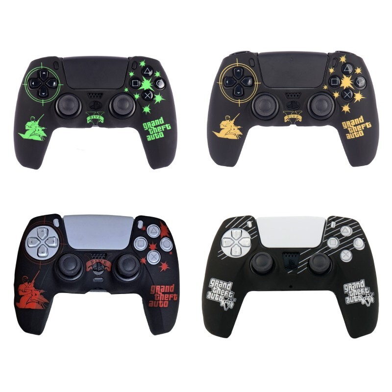 روکش دسته بازی PS5 طرح GTA V بسته 4 عددی