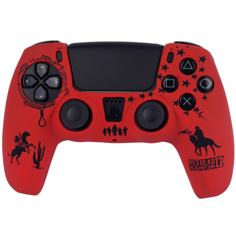 روکش دسته بازی PS5 طرح Red Dead بسته 8 عددی