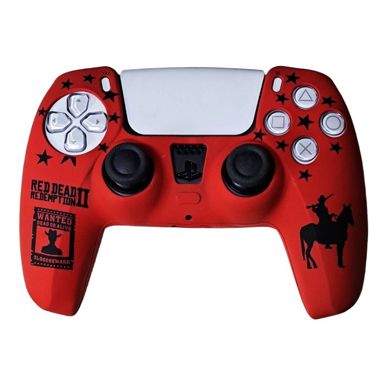 روکش دسته بازی PS5 طرح Red Dead بسته 8 عددی