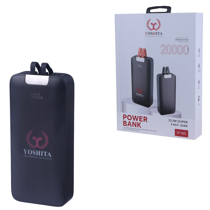 پاور بانک فست شارژ یوشیتا YP-005 PD 22.5W ظرفیت 20000 میلی آمپر ساعت
