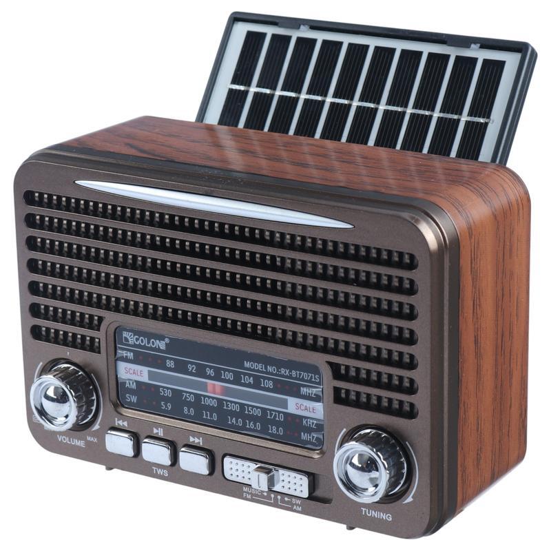 رادیو اسپیکر بلوتوثی خورشیدی گولون RX-BT7071S