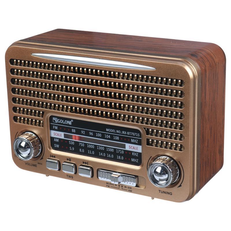 رادیو اسپیکر بلوتوثی خورشیدی گولون RX-BT7071S