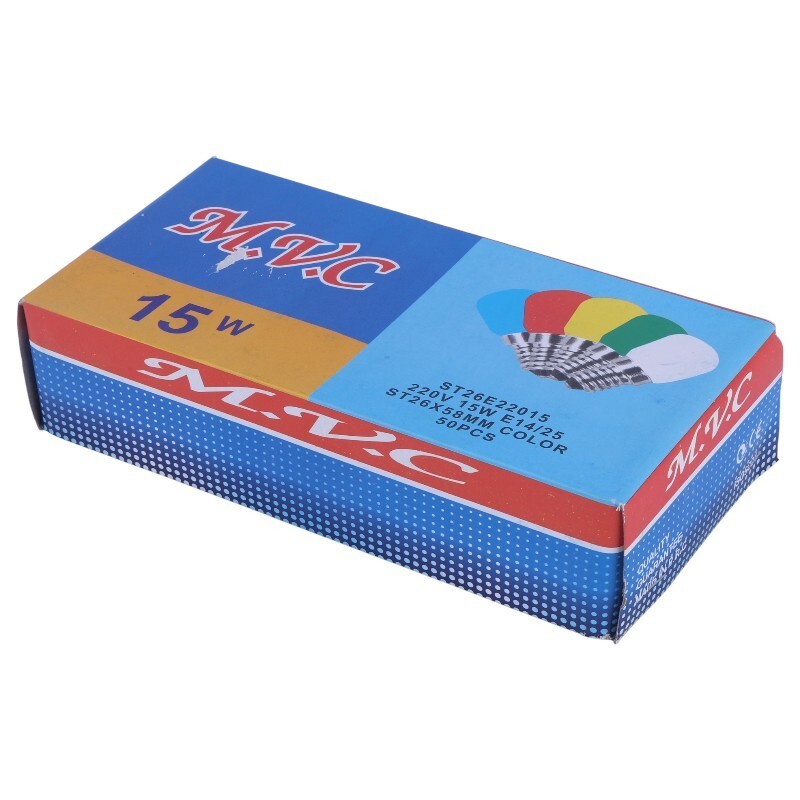 لامپ یخچالی رنگی M.V.C E14 15W