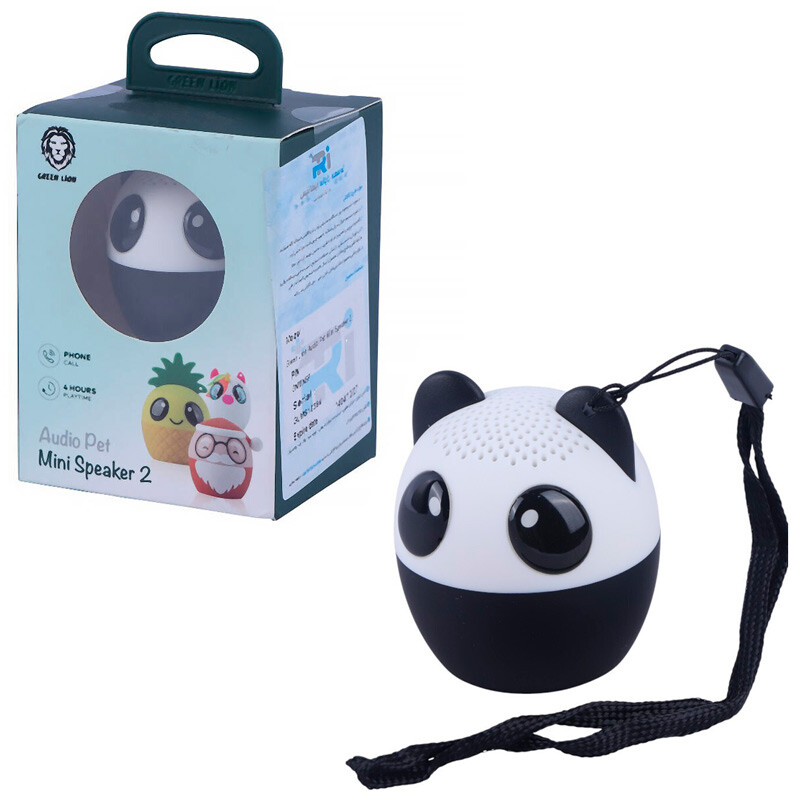 اسپیکر بلوتوثی گرین لاین Audio Pet Mini Speaker 2 طرح پاندا