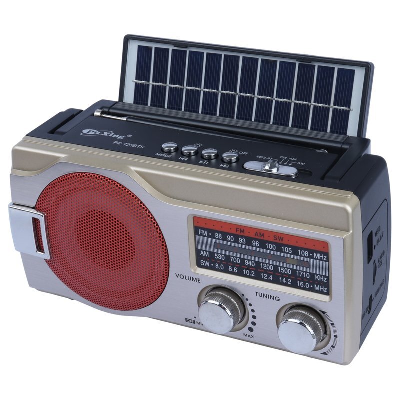 رادیو اسپیکر بلوتوثی خورشیدی پوکسینگ PX-725BTS