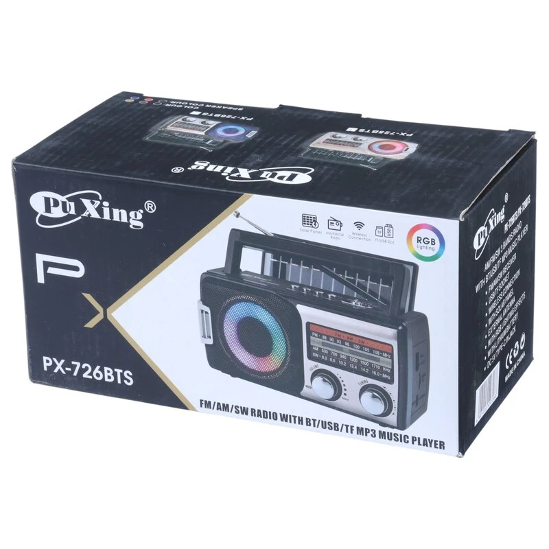 رادیو اسپیکر بلوتوثی خورشیدی پوکسینگ PX-725BTS