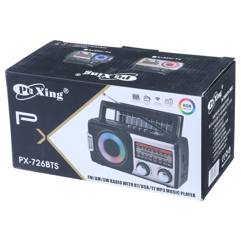 رادیو اسپیکر بلوتوثی خورشیدی پوکسینگ PX-725BTS