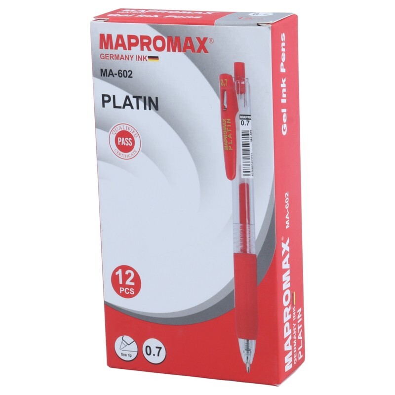 خودکار ژله ایی مپرومکس 0.7 میلی متر MA-602 بسته 12 عددی