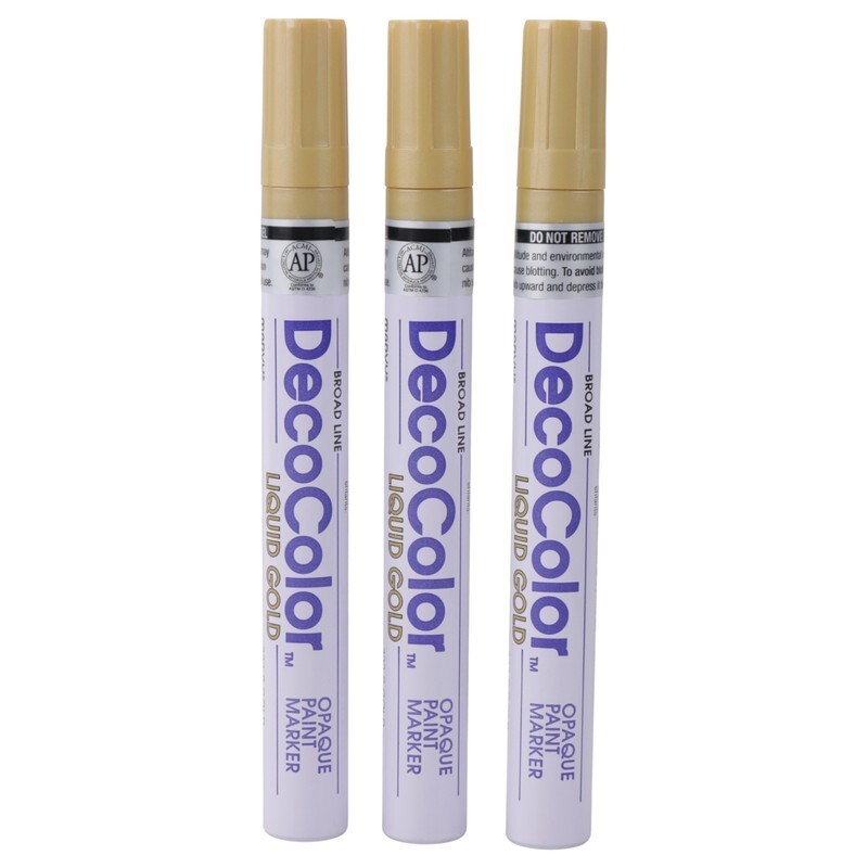 ماژیک متال مارکر یوشیدا نوک گرد DecoColor NO.300-S بسته 12 عددی