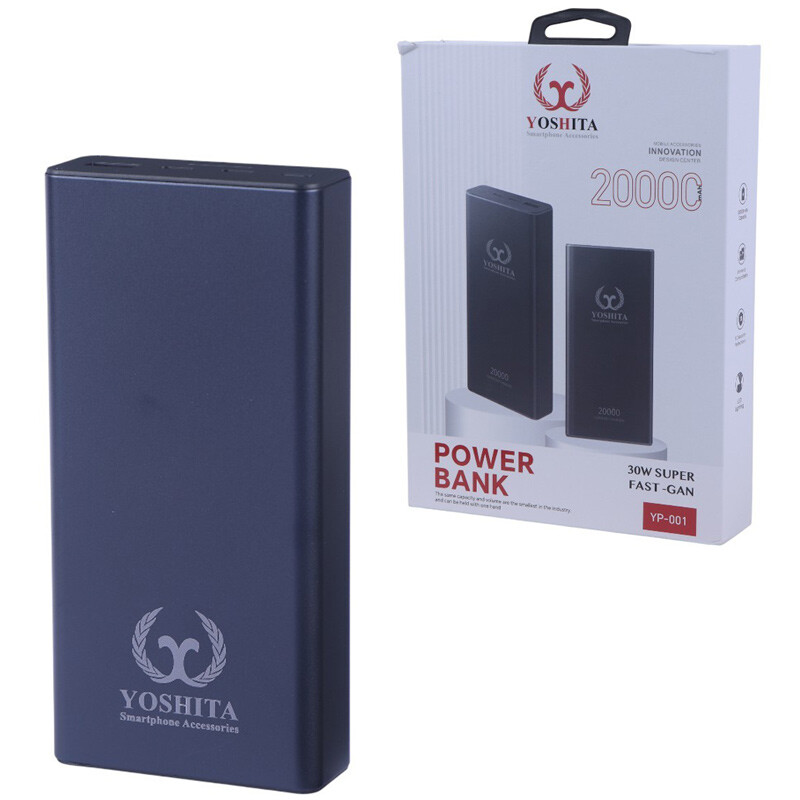 پاور بانک فست شارژ یوشیتا YP-001 PD 35W ظرفیت 20000 میلی آمپر ساعت