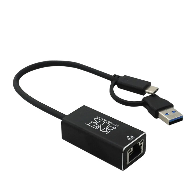 تبدیل Type-C /USB3.0 به LAN کی نت پلاس KP-LA01