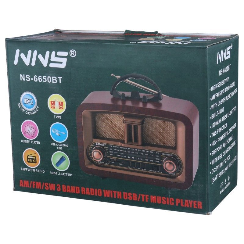 رادیو اسپیکر بلوتوثی ان ان اس NS-6650BT