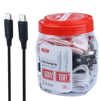 کابل دو سر تایپ سی فست شارژ 60 وات ایکس او XO-NB-Q265B طول 1 متر بسته 30 عددی