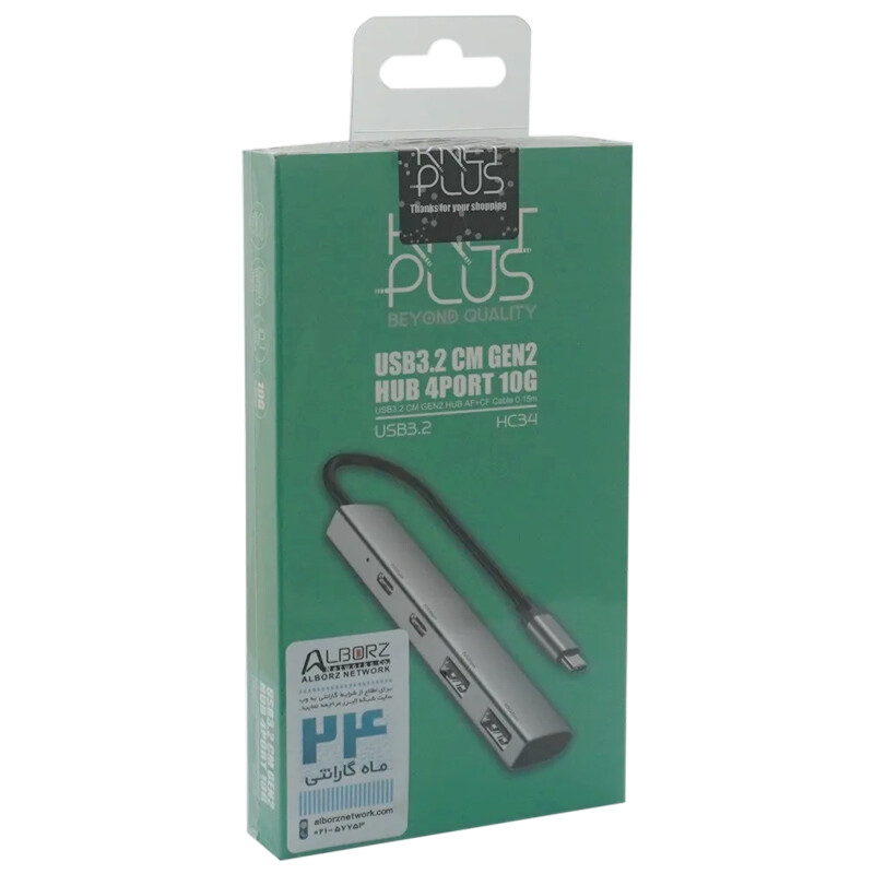 هاب 4 پورت Type-C کی نت پلاس KP-HC34