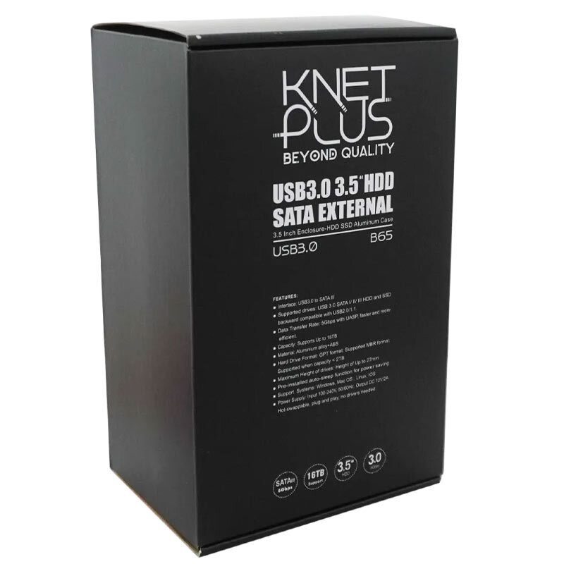 باکس هارد 3.5 اینچی HDD/SSD کی نت پلاس KP-B65