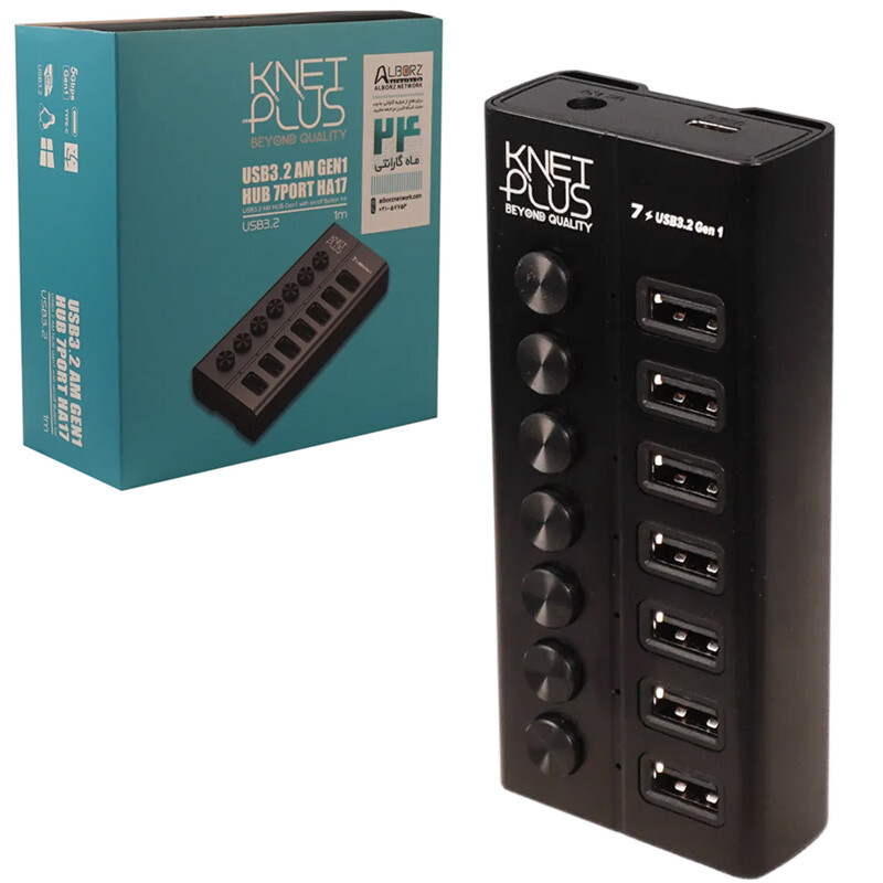هاب 7 پورت USB کی نت پلاس KP-HA17