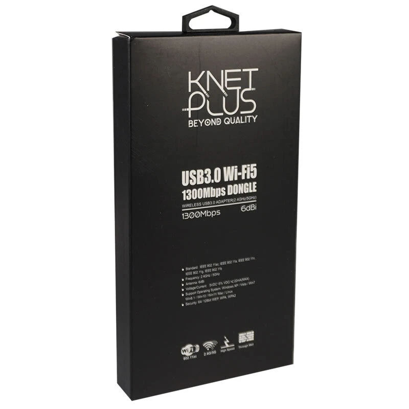 کارت شبکه بی سیم آنتن دار Knet plus KP-W1306 1300Mbps