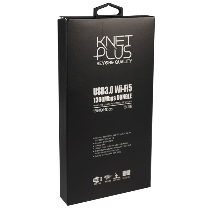 کارت شبکه بی سیم آنتن دار Knet plus KP-W1306 1300Mbps