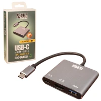 تبدیل Type-C به HDMI/Type-C/USB3.0 کی نت پلاس KP-S1