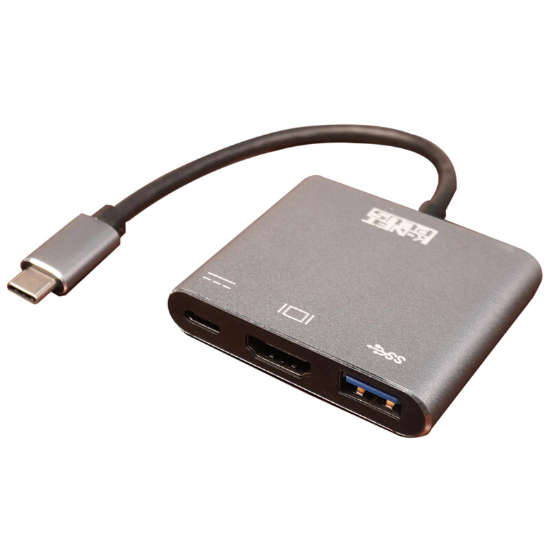 تبدیل Type-C به HDMI/Type-C/USB3.0 کی نت پلاس KP-S1