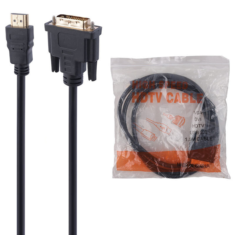 کابل تبدیل HDMI به DVI دیتکس پلاس +Detex طول 1.5 متر